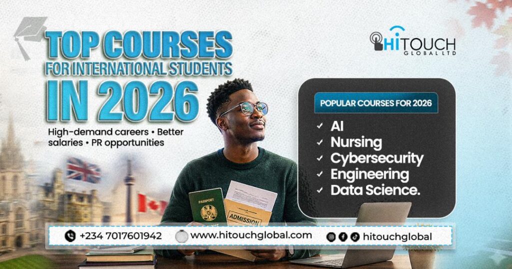 Top courses for international students in 2026