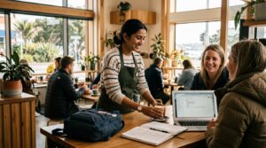 International student working while studying in New Zealand